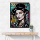 Angelina Jolie Graffiti Style Wall Art