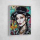 Angelina Jolie Graffiti Style Wall Art