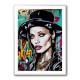 Angelina Jolie Graffiti Style Wall Art