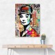 Audrey Hepburn Graffiti Style Wall Art