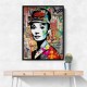 Audrey Hepburn Graffiti Style Wall Art