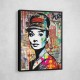 Audrey Hepburn Graffiti Style Wall Art