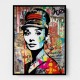 Audrey Hepburn Graffiti Style Wall Art