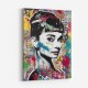 Audrey Hepburn Graffiti Wall Art