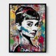 Audrey Hepburn Graffiti Wall Art