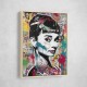 Audrey Hepburn Graffiti Wall Art