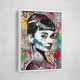 Audrey Hepburn Graffiti Wall Art