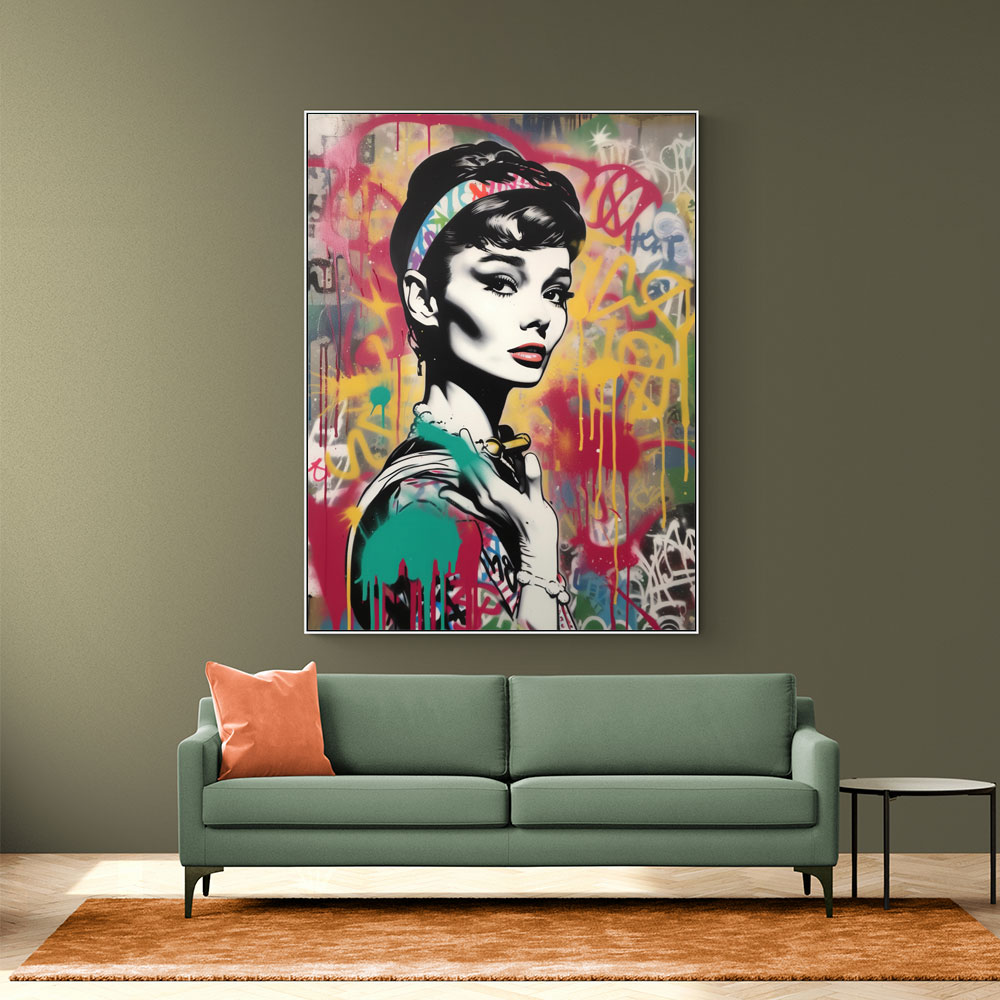 Audrey Hepburn Graffiti 1 Wall Art