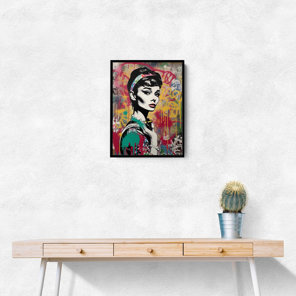 Audrey Hepburn Graffiti 1 Wall Art