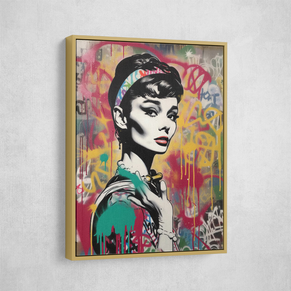 Audrey Hepburn Graffiti 1 Wall Art