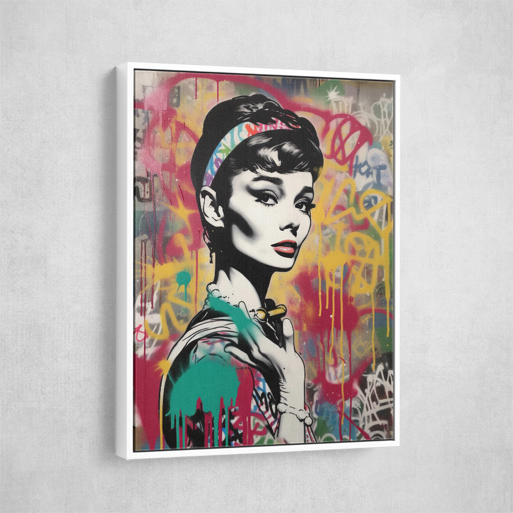 Audrey Hepburn Graffiti 1 Wall Art