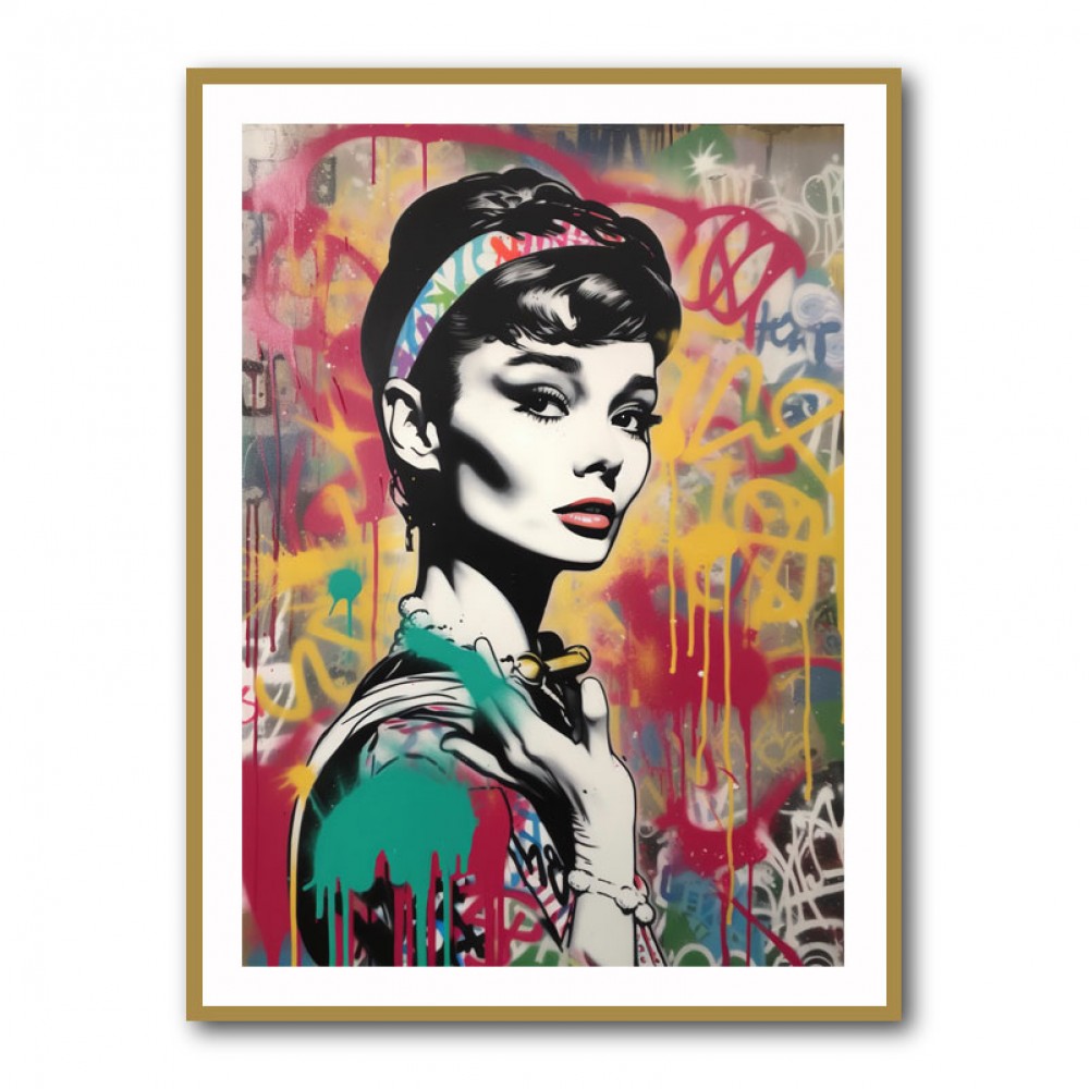 Wall Audrey 1 Graffiti Art Hepburn