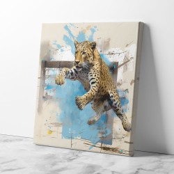 Flying Leopard Wall Art