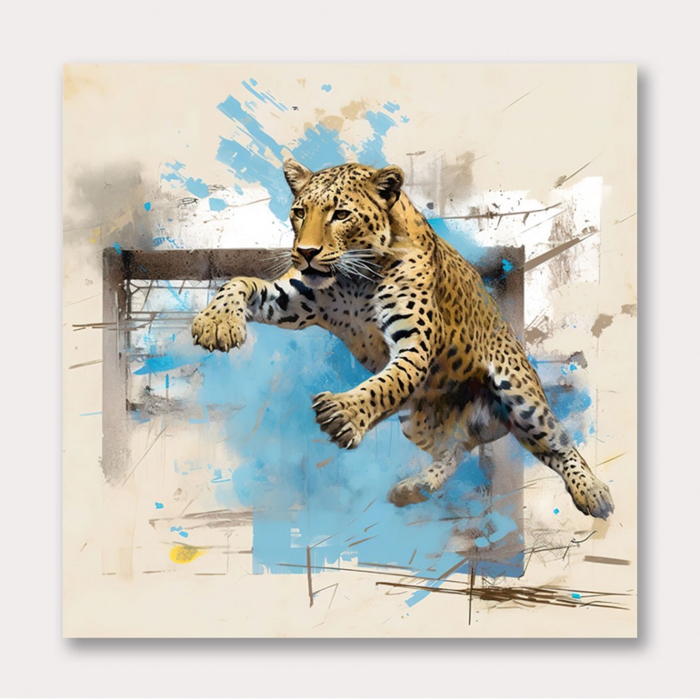 Flying Leopard Wall Art