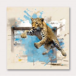 Flying Leopard Wall Art