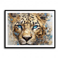 Blue Eyed Leopard Wall Art