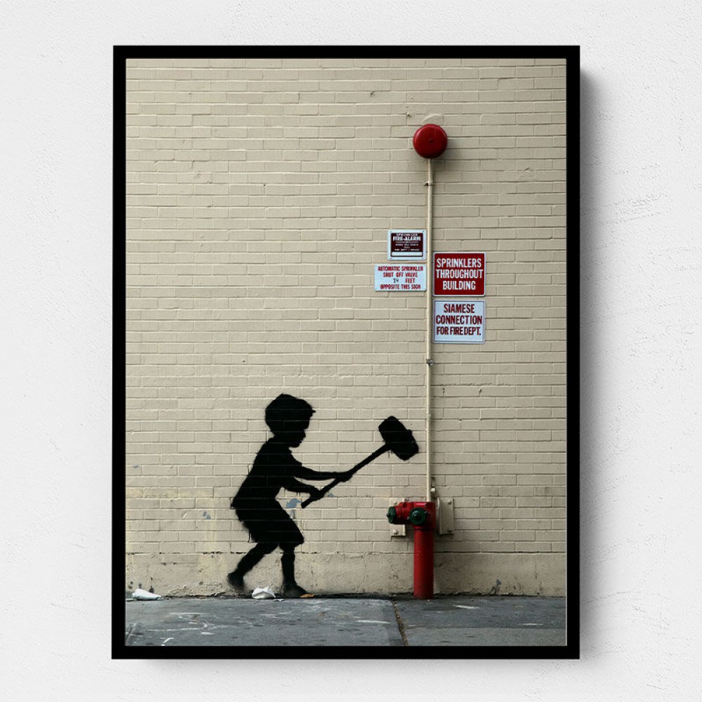 Banksy Fire Hydrant