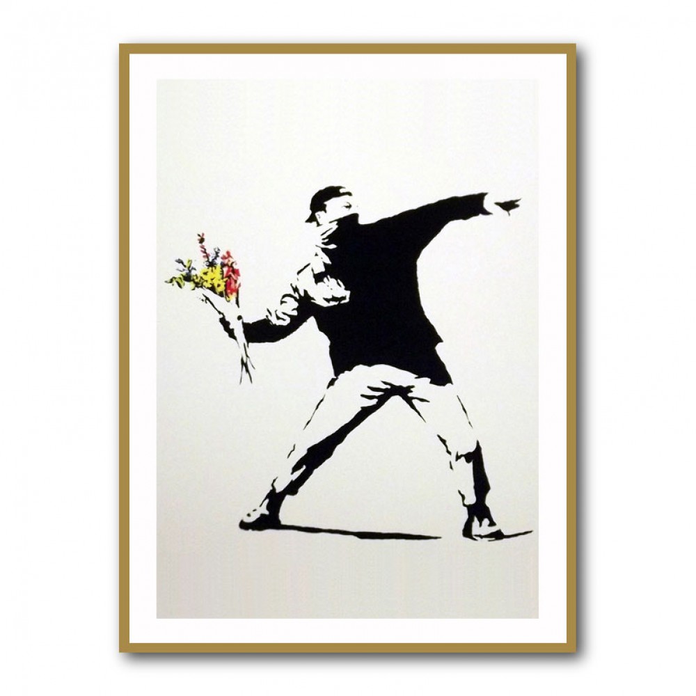 Banksy Flower Thrower Banksy Flower Thrower
