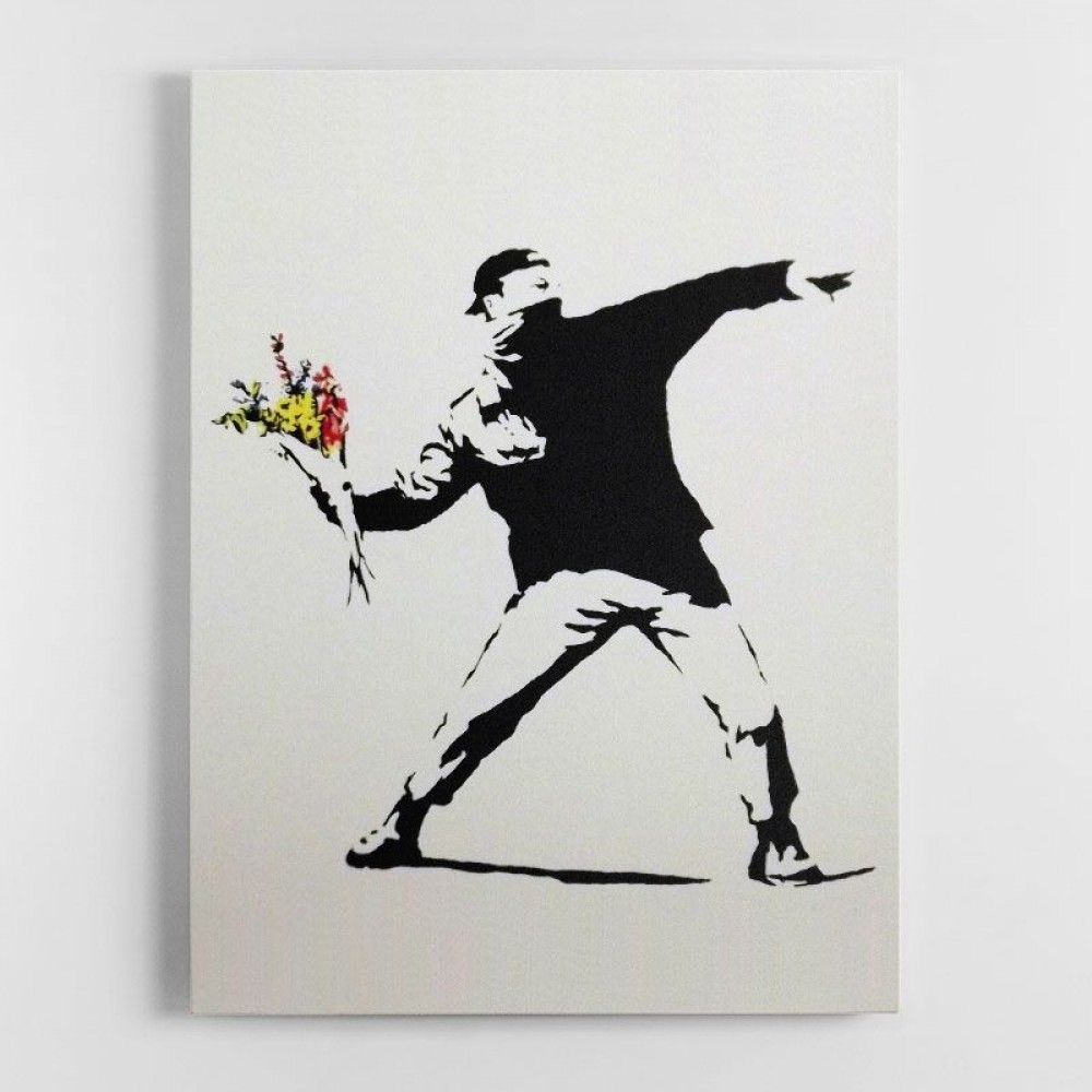 Banksy Flower Thrower 