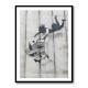 Banksy Shopper Falling With Trolley