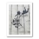 Banksy Shopper Falling With Trolley