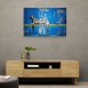 Banksy Blue Leopard Wall Art