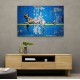 Banksy Blue Leopard Wall Art