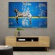 Banksy Blue Leopard Wall Art