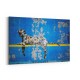 Banksy Blue Leopard Wall Art