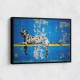 Banksy Blue Leopard Wall Art