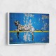 Banksy Blue Leopard Wall Art