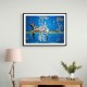 Banksy Blue Leopard Wall Art