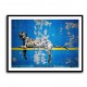 Banksy Blue Leopard Wall Art