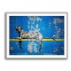 Banksy Blue Leopard Wall Art