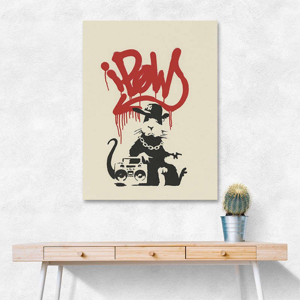 Banksy Gangsta Rat