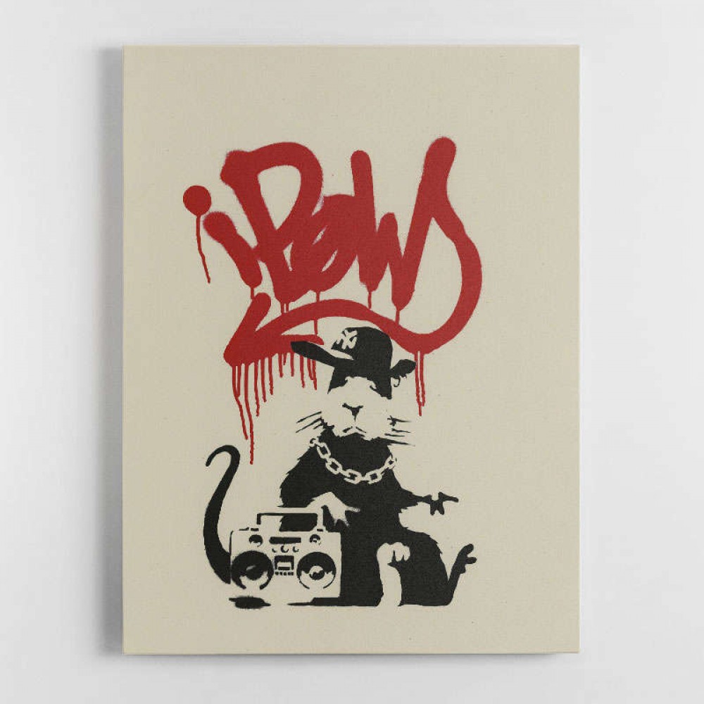 Banksy Gangsta Rat