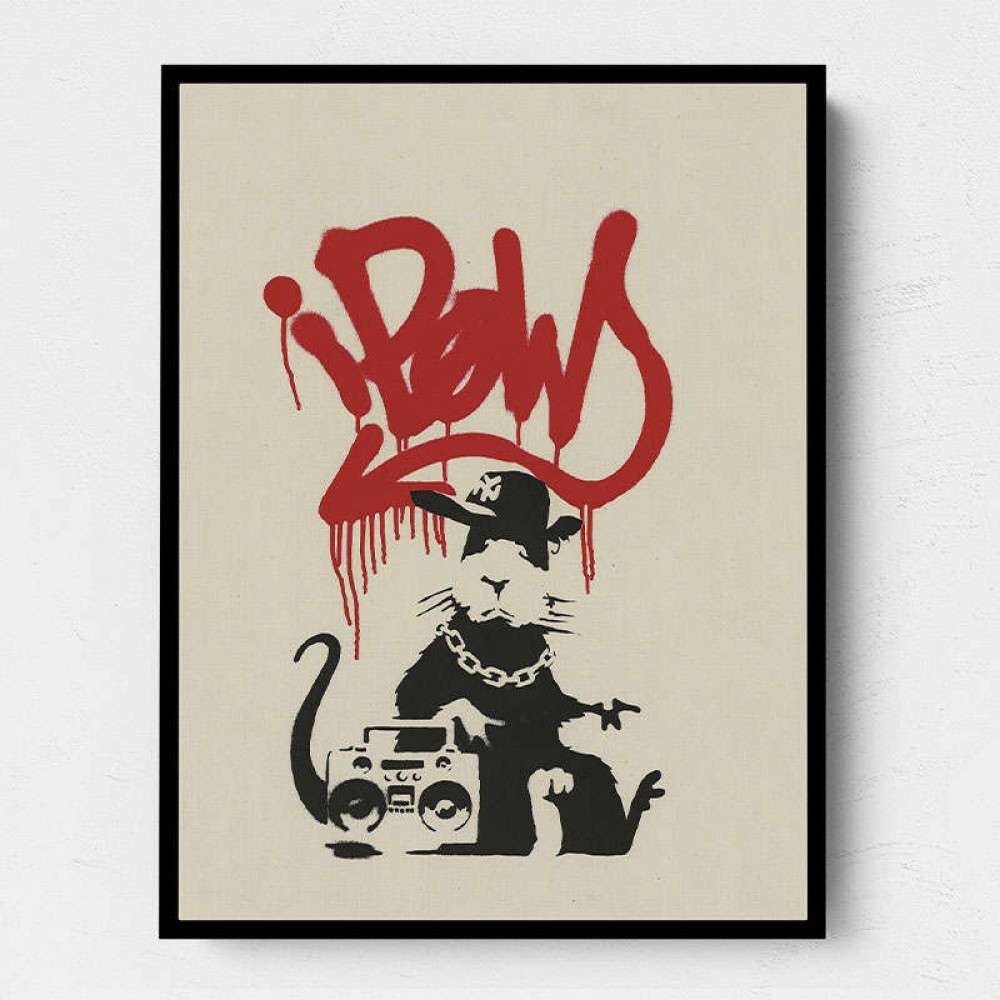 Banksy Gangsta Rat