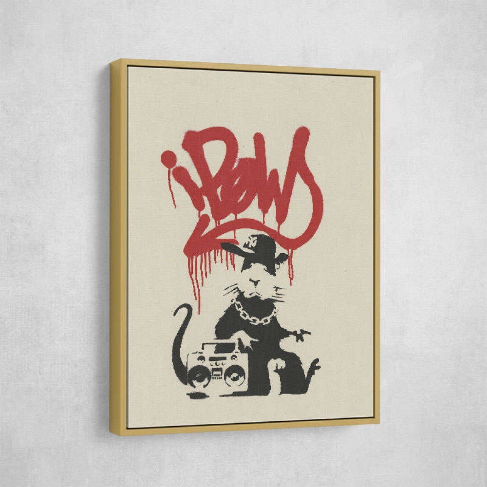 Banksy Gangsta Rat