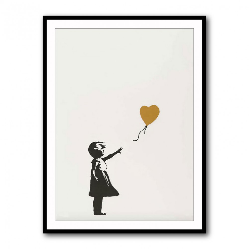 Banksy Girl With a Golden Balloon