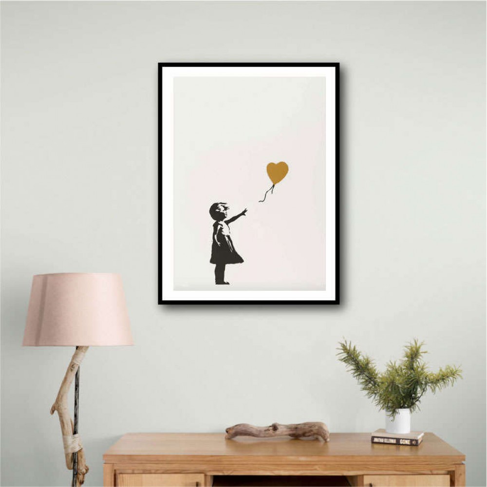 Banksy Girl With a Golden Balloon