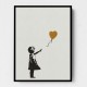 Banksy Girl With a Golden Balloon