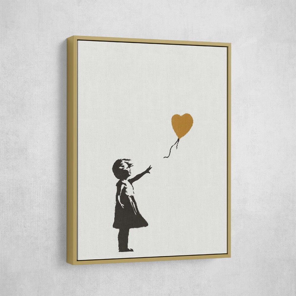 Banksy Girl With a Golden Balloon