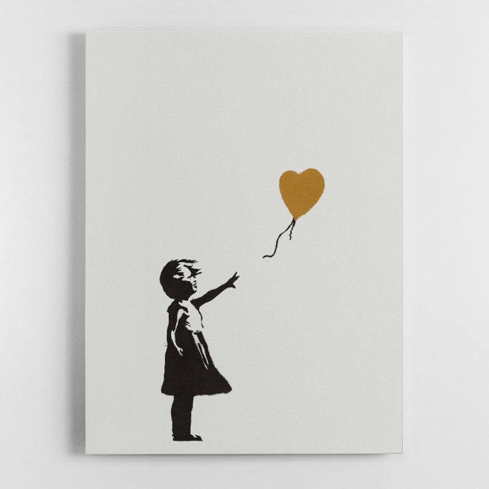 Banksy Girl With a Golden Balloon