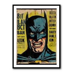 Batman Grunge Pop Wall Art