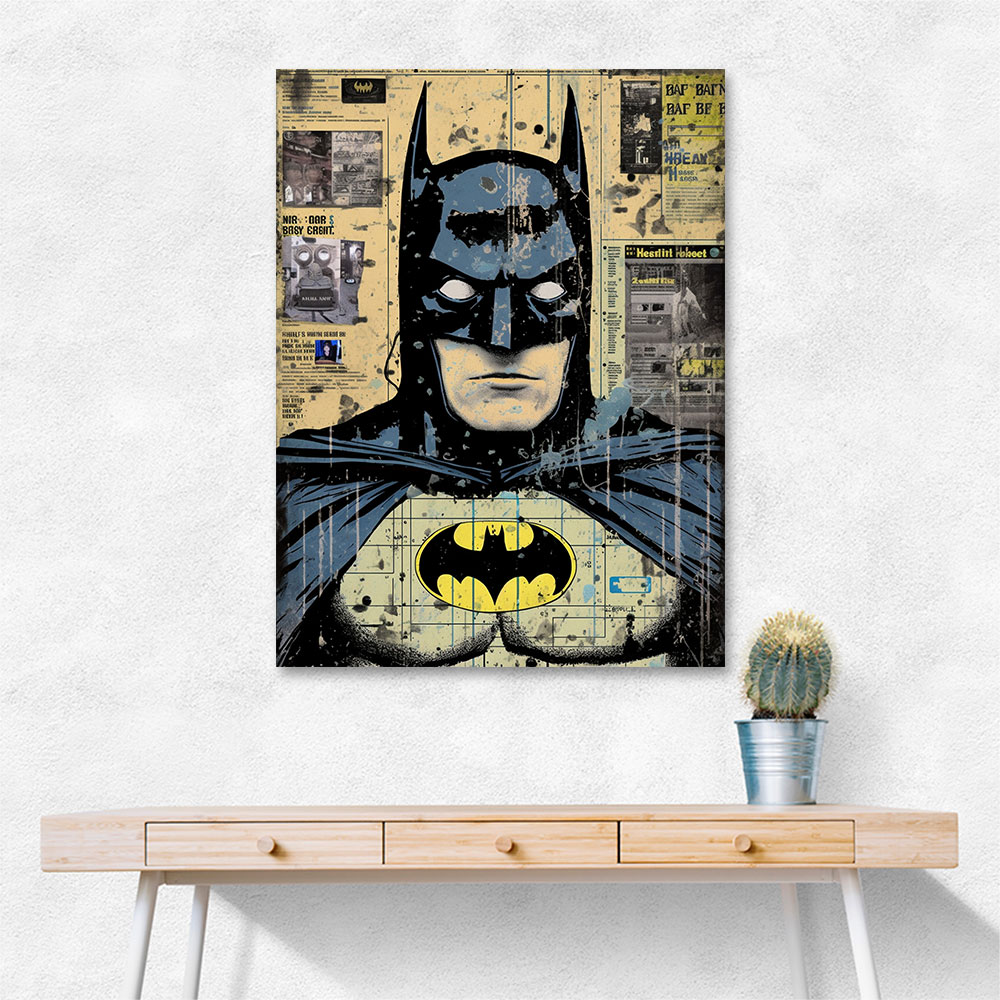 Batman Grunge Pop 2 Wall Art