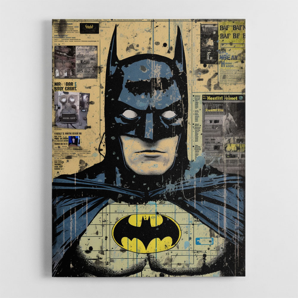 Batman Grunge Pop 2 Wall Art