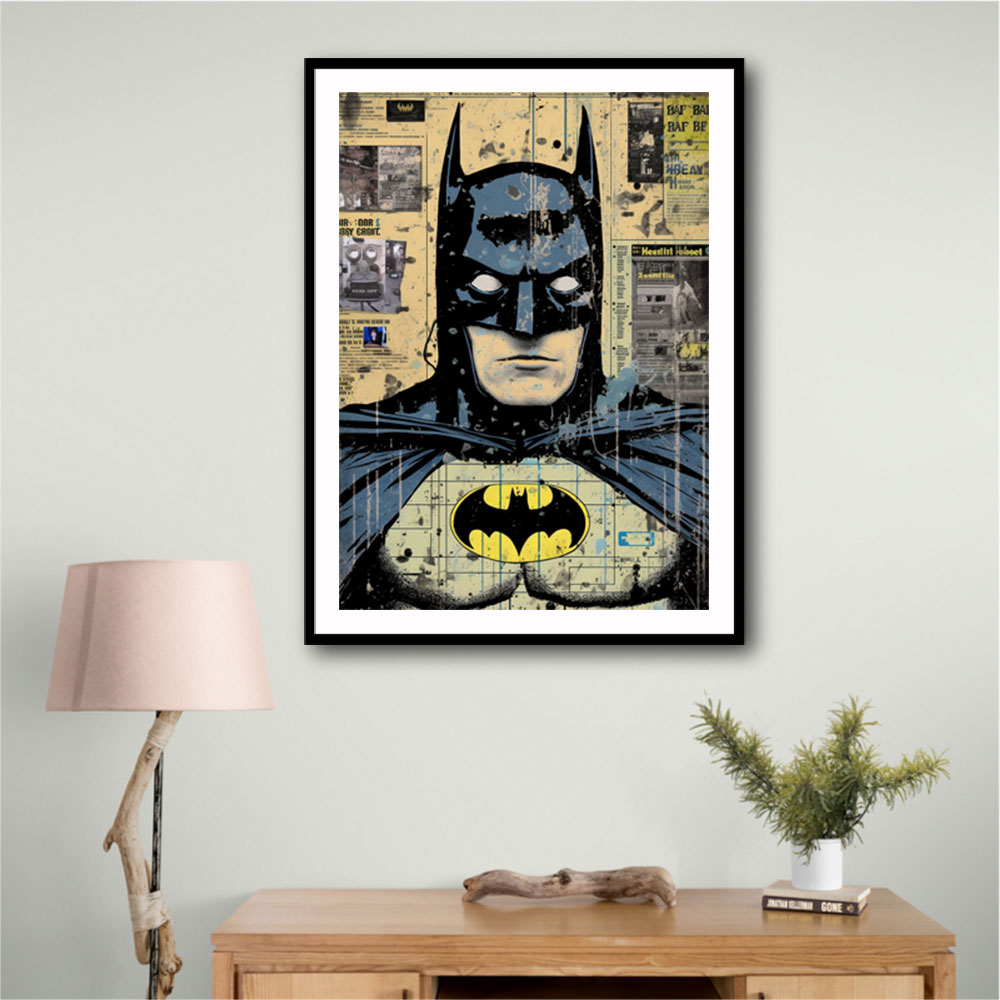 Batman Grunge Pop 2 Wall Art