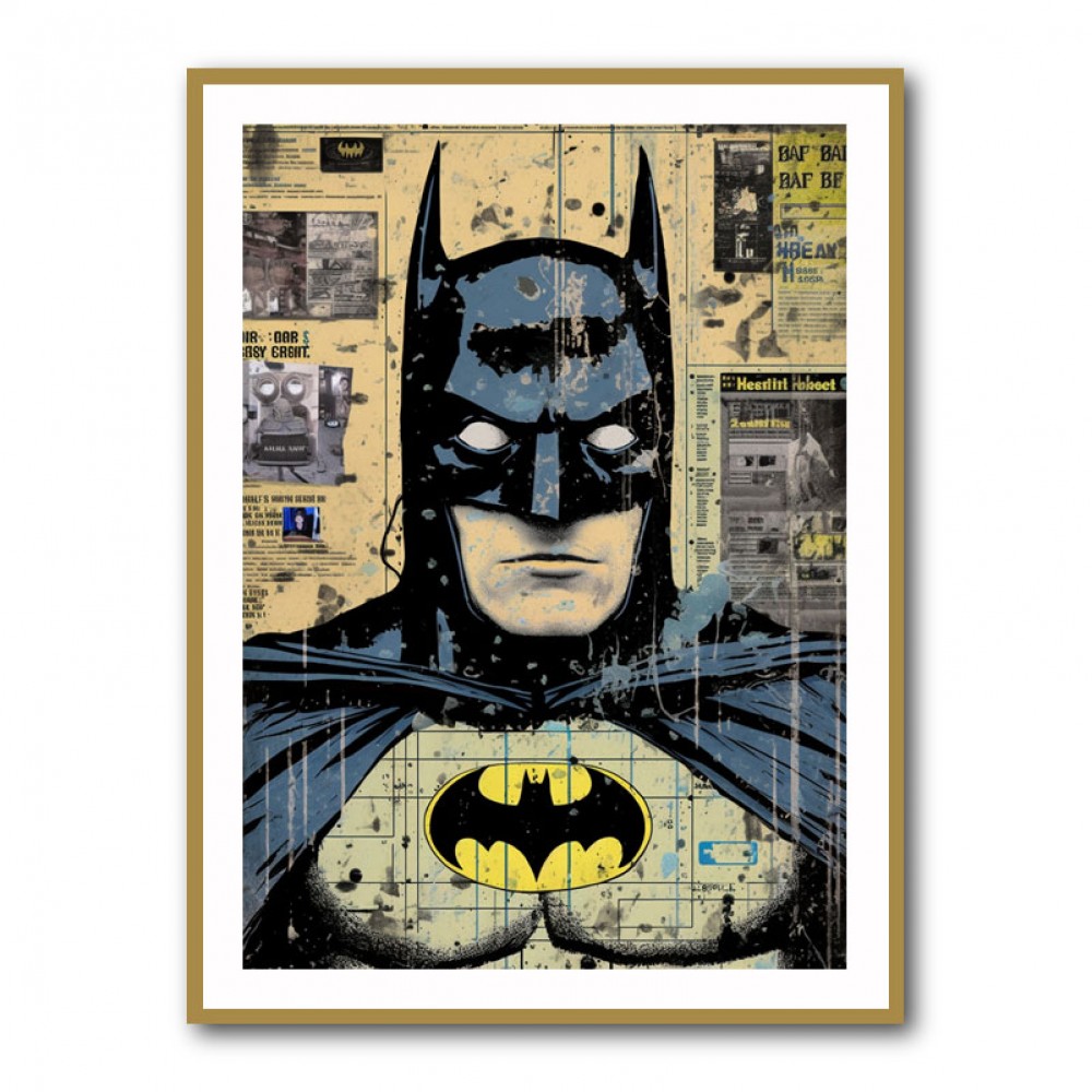 Batman Grunge Pop 2 Wall Art