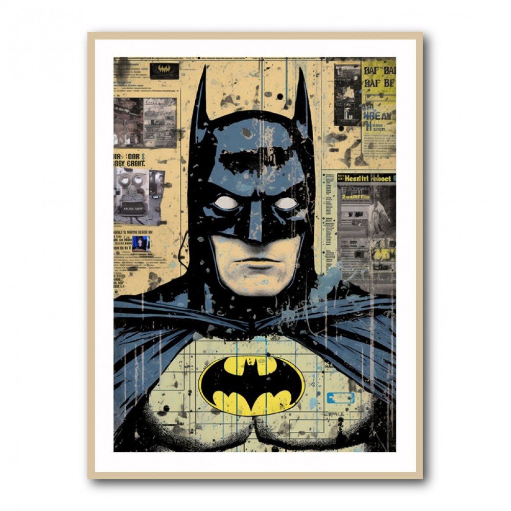 Batman Grunge Pop 2 Wall Art