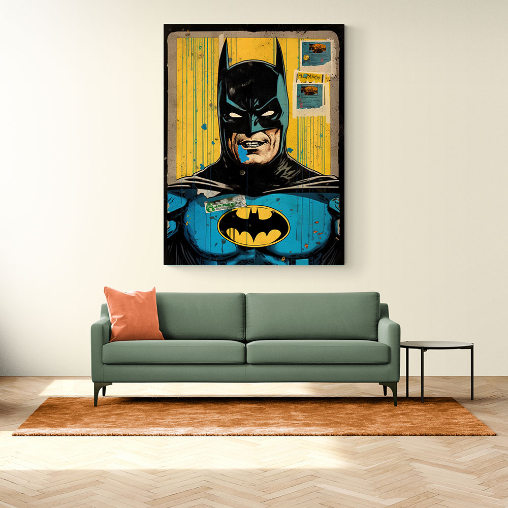 Batman Grunge Pop 3 Wall Art